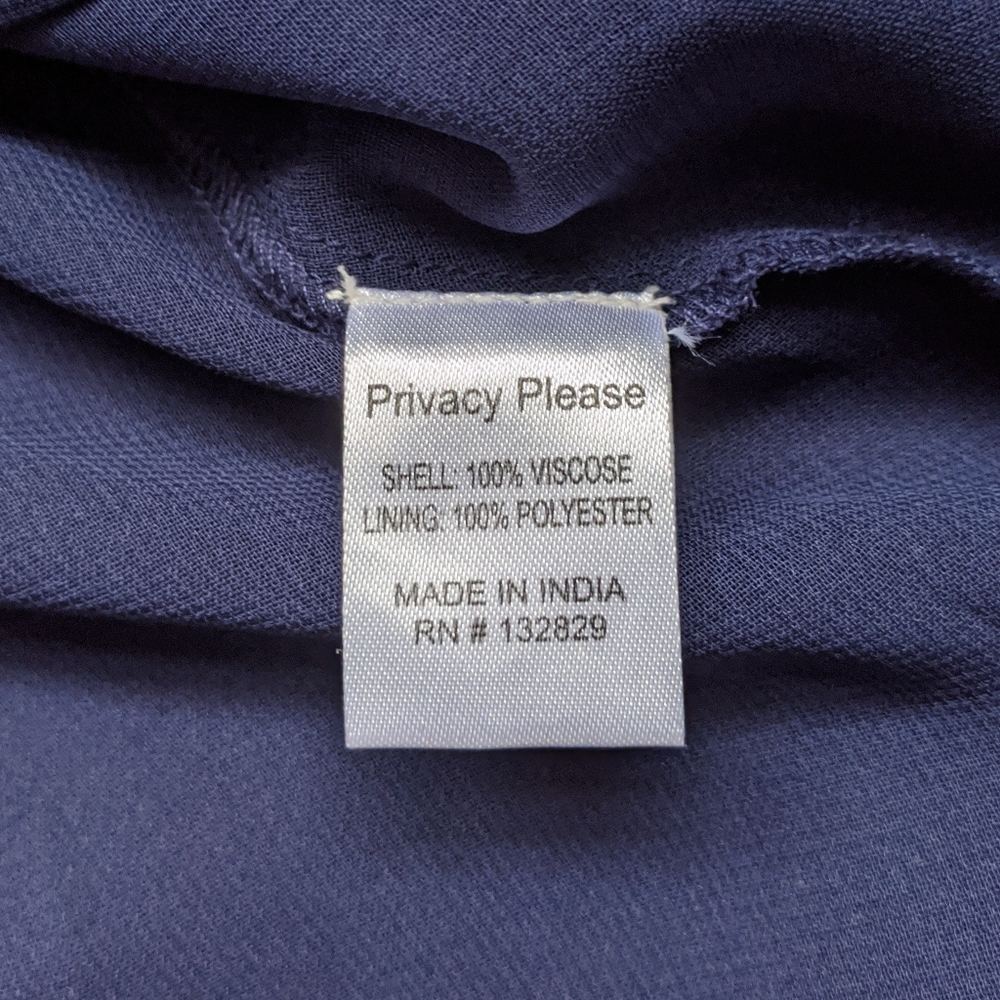 REVOLVE Privacy Please Phillips Lace Up Mini Dress in Navy, M NWT - Picture 8 of 8